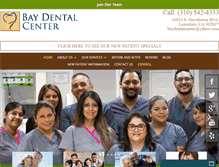 Tablet Screenshot of baydentalcenter.net